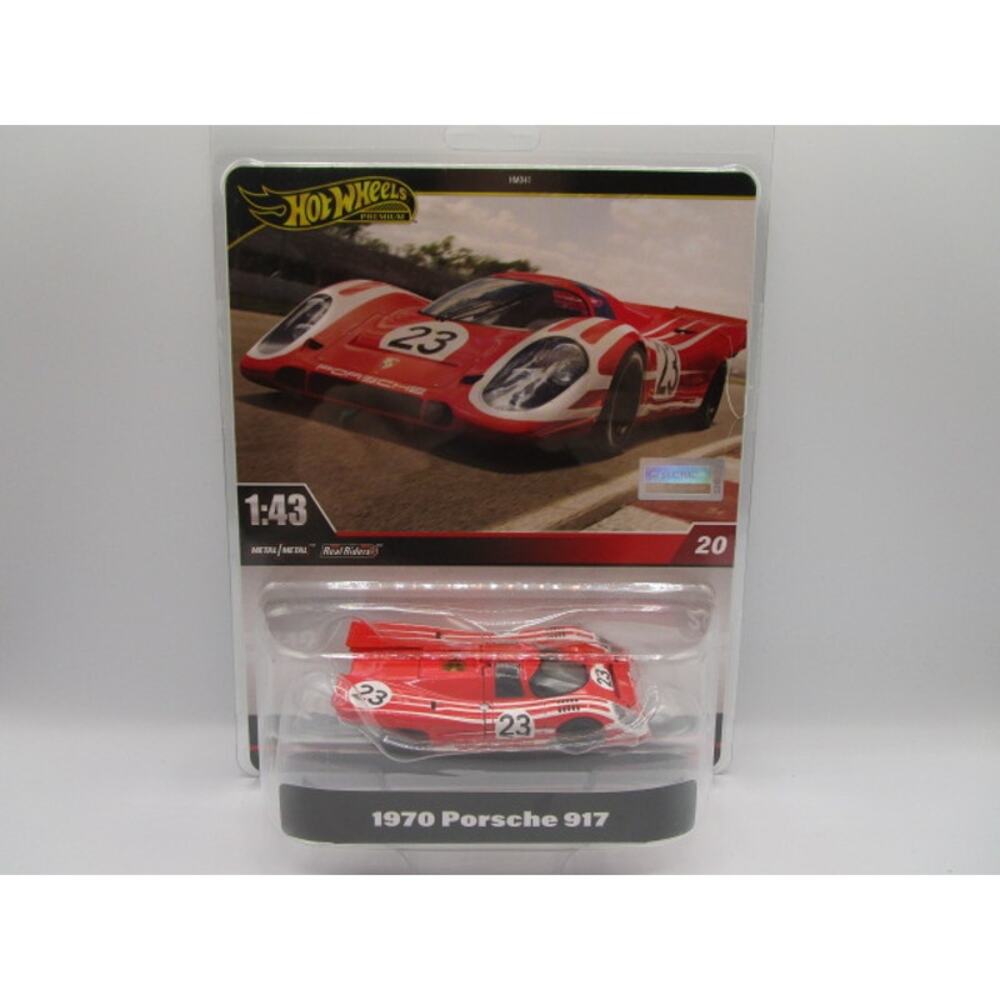 Hot Wheels Premium 1:43 1970 Porsche 917 #23 Real Riders Die Cast Car